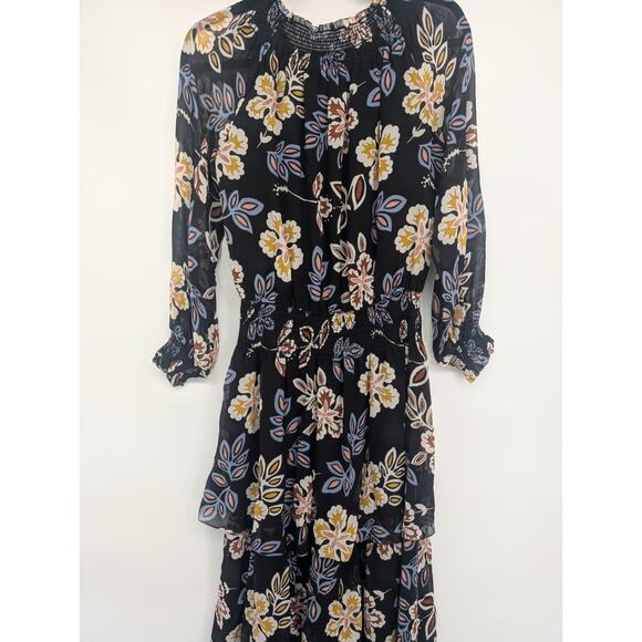 Tory Burch Silk Floral Indie Tiered Maxi Dress Size 0 Hopewell Runs Large #1A459 - Picture 12 of 12